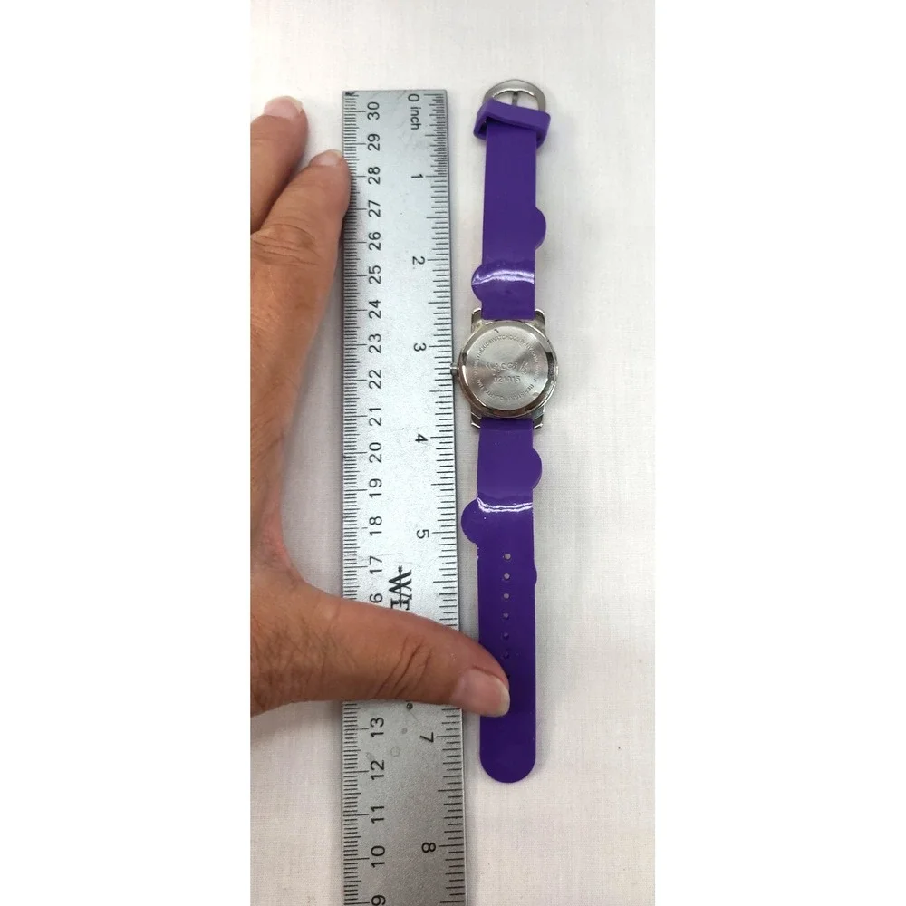 Ricci Kids Peace Sign Style Purple Band Water Resistant New Battery Works